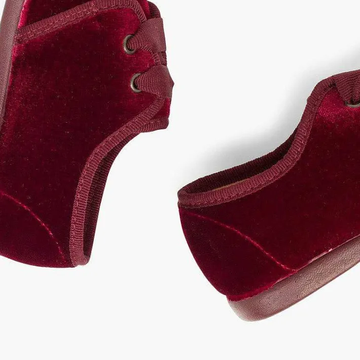 Pisamonas Brogues And Bluchers>Velvet Lace-Up Shoes