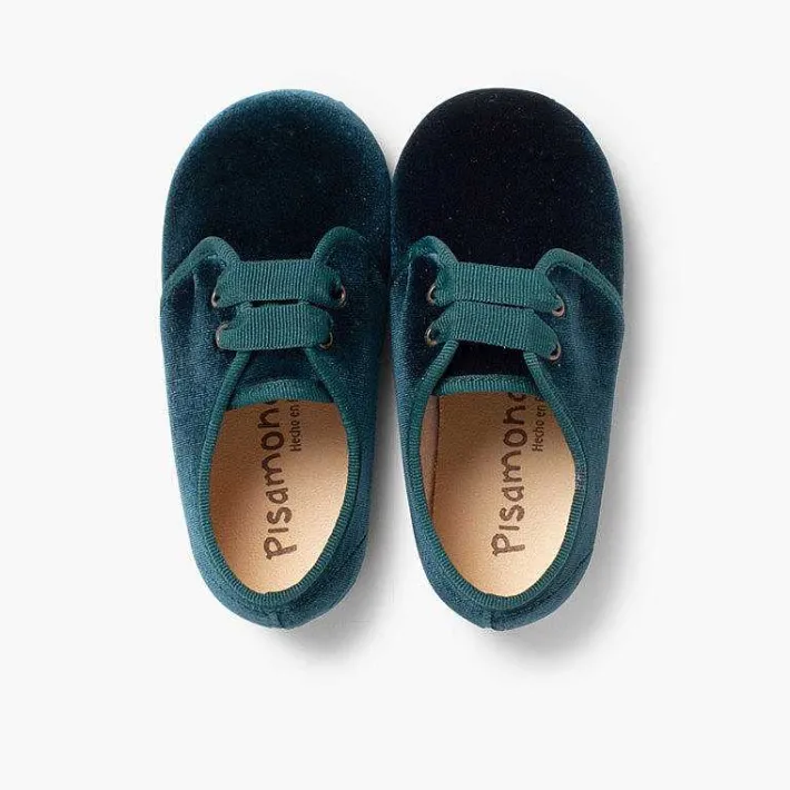 Pisamonas Brogues And Bluchers>Velvet Lace-Up Shoes