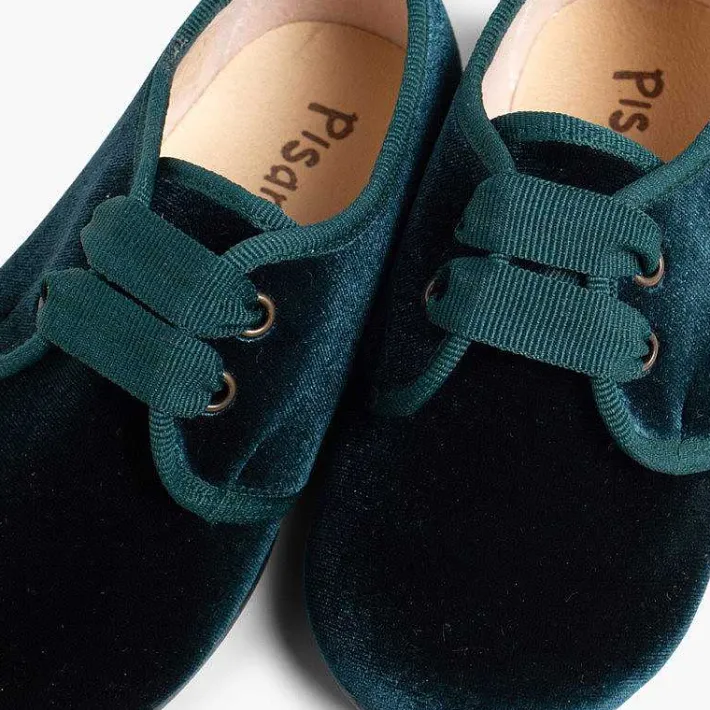 Pisamonas Brogues And Bluchers>Velvet Lace-Up Shoes