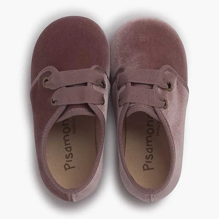 Pisamonas Brogues And Bluchers>Velvet Lace-Up Shoes