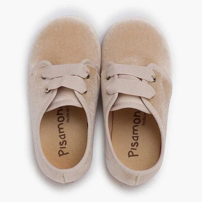 Pisamonas Brogues And Bluchers>Velvet Lace-Up Shoes