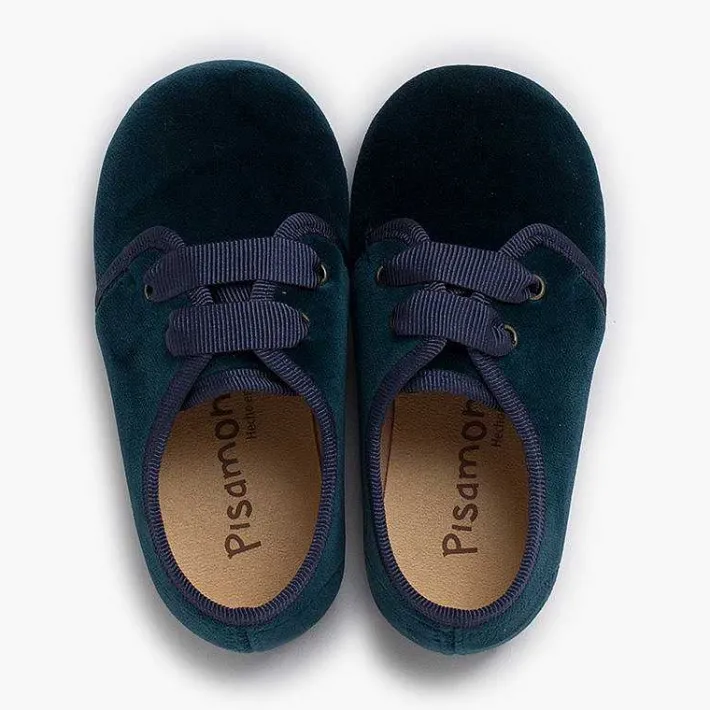 Pisamonas Brogues And Bluchers>Velvet Lace-Up Shoes