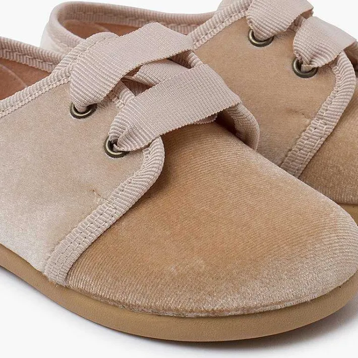 Pisamonas Brogues And Bluchers>Velvet Lace-Up Shoes