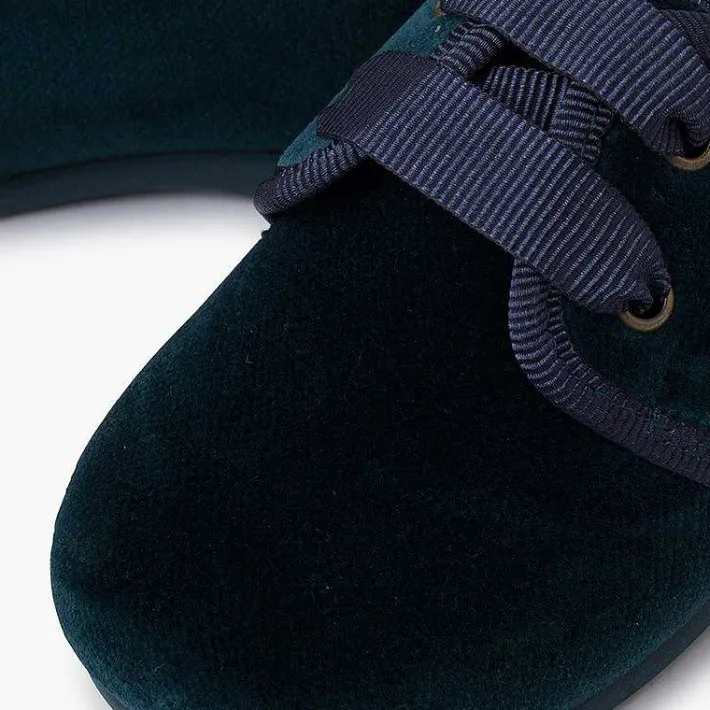Pisamonas Brogues And Bluchers>Velvet Lace-Up Shoes
