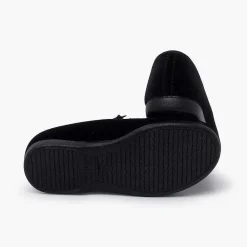 Pisamonas Mary Janes>Velvet Mary Janes Elastic Little Stars