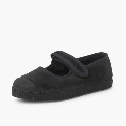 Pisamonas Trainers>Velvet Mary Janes Rubber Toe