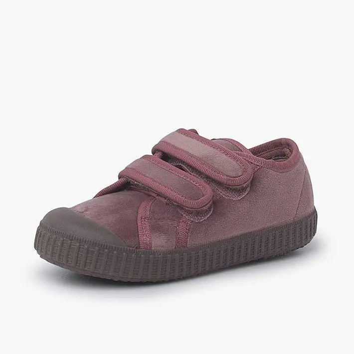 Pisamonas Trainers>Velvet Trainers Double Hook And Loop Fastener