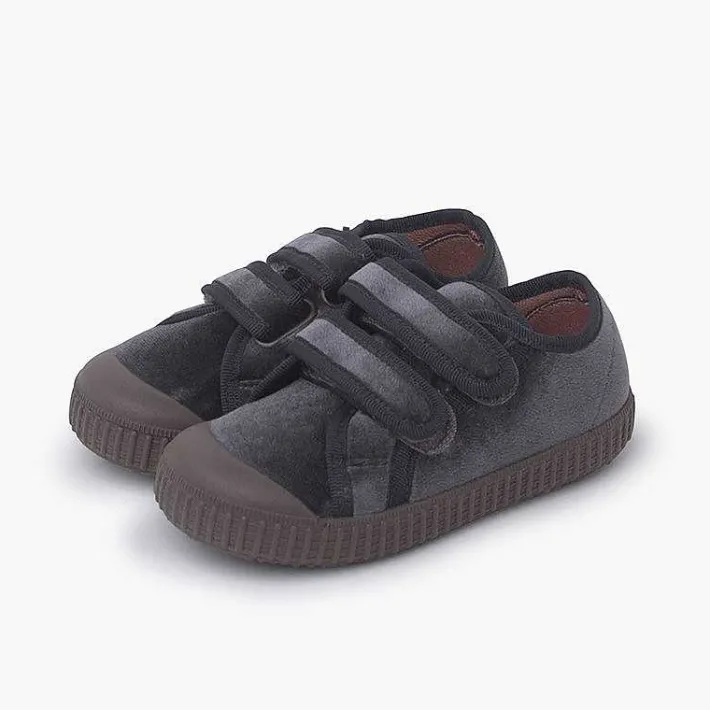 Pisamonas Trainers>Velvet Trainers Double Hook And Loop Fastener