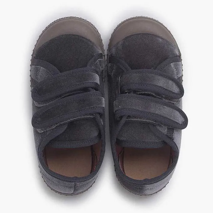 Pisamonas Trainers>Velvet Trainers Double Hook And Loop Fastener