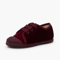 Pisamonas Trainers>Velvet Trainers Faya Ribbons