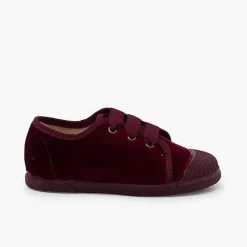 Pisamonas Trainers>Velvet Trainers Faya Ribbons