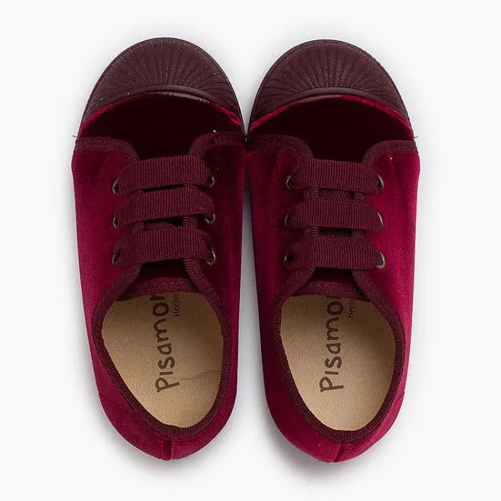 Pisamonas Trainers>Velvet Trainers Faya Ribbons