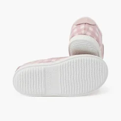 Pisamonas Trainers>Vichy And Split Suede Trainers With Double Riptape Strap