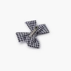 Pisamonas Hair Accessories>Vichy Bow Duckbill Clip Colour Black