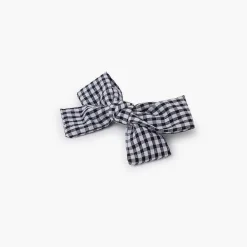 Pisamonas Hair Accessories>Vichy Bow Duckbill Clip Colour Black