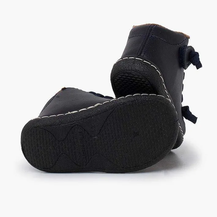 Pisamonas Boots>Washable Leather Children'S Boots Elastic Laces