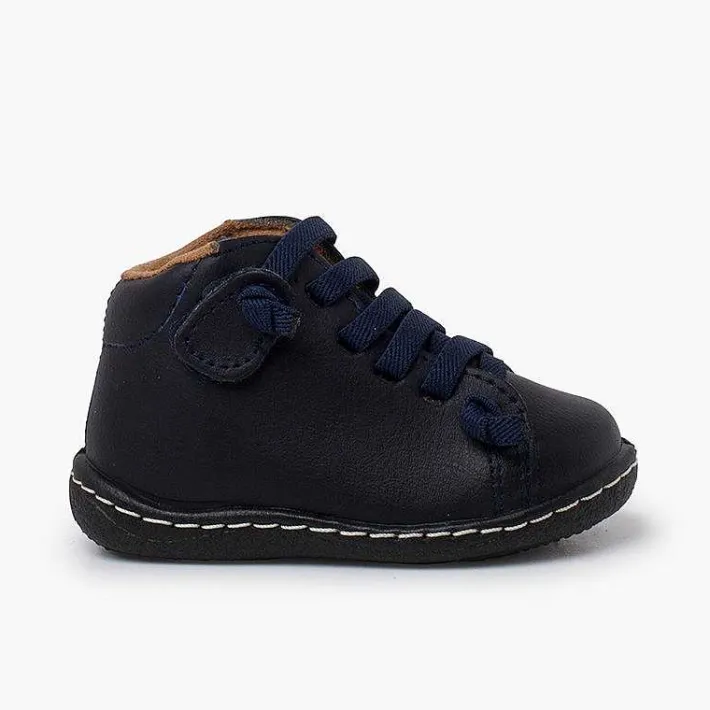 Pisamonas Boots>Washable Leather Children'S Boots Elastic Laces