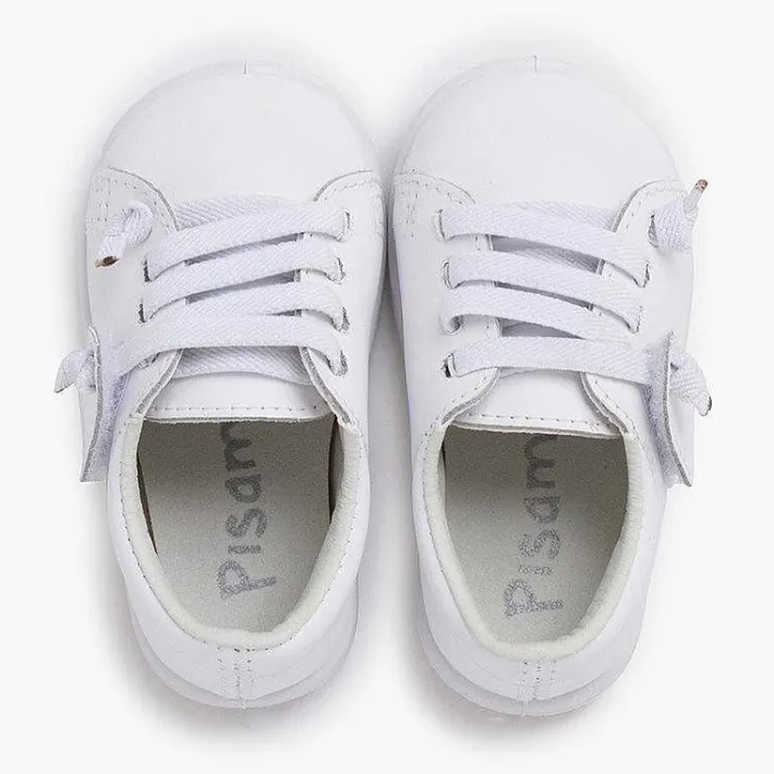 Pisamonas Trainers>Washable Leather Trainers Elastic Laces