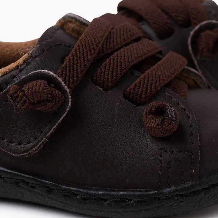 Pisamonas Trainers>Washable Leather Trainers Elastic Laces