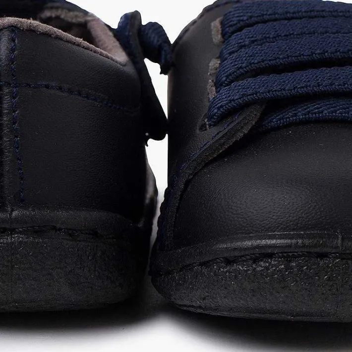 Pisamonas Trainers>Washable Leather Trainers Elastic Laces