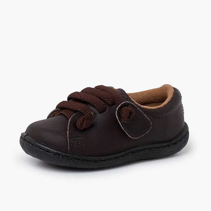Pisamonas Trainers>Washable Leather Trainers Elastic Laces