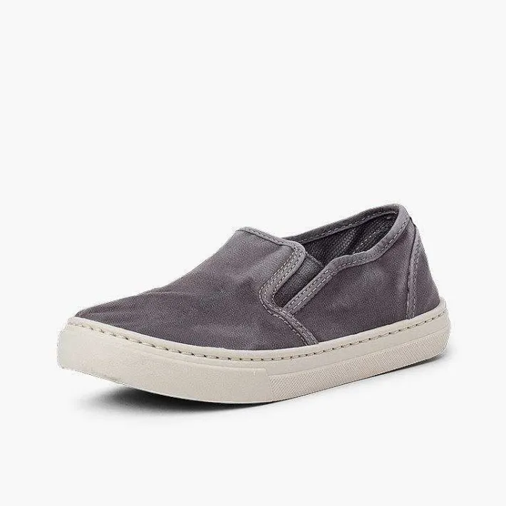 Pisamonas Trainers>Washed Canvas Side Elastic Trainers