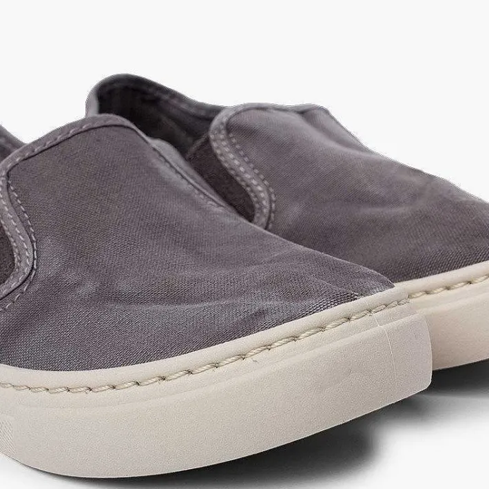 Pisamonas Trainers>Washed Canvas Side Elastic Trainers