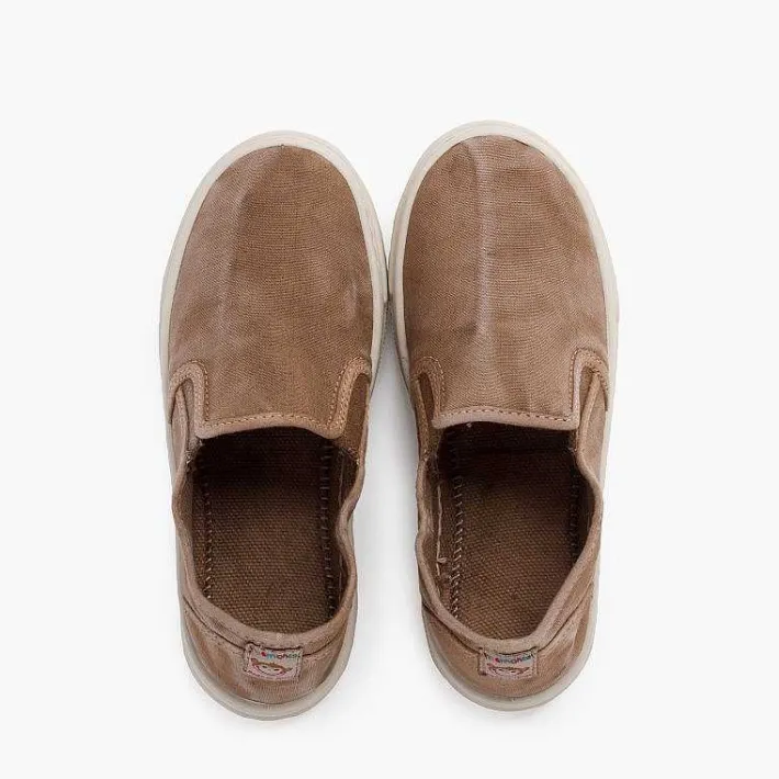 Pisamonas Trainers>Washed Canvas Side Elastic Trainers