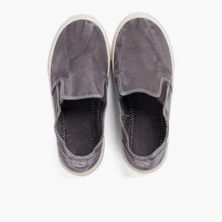 Pisamonas Trainers>Washed Canvas Side Elastic Trainers