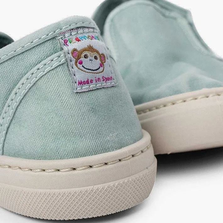 Pisamonas Trainers>Washed Canvas Side Elastic Trainers