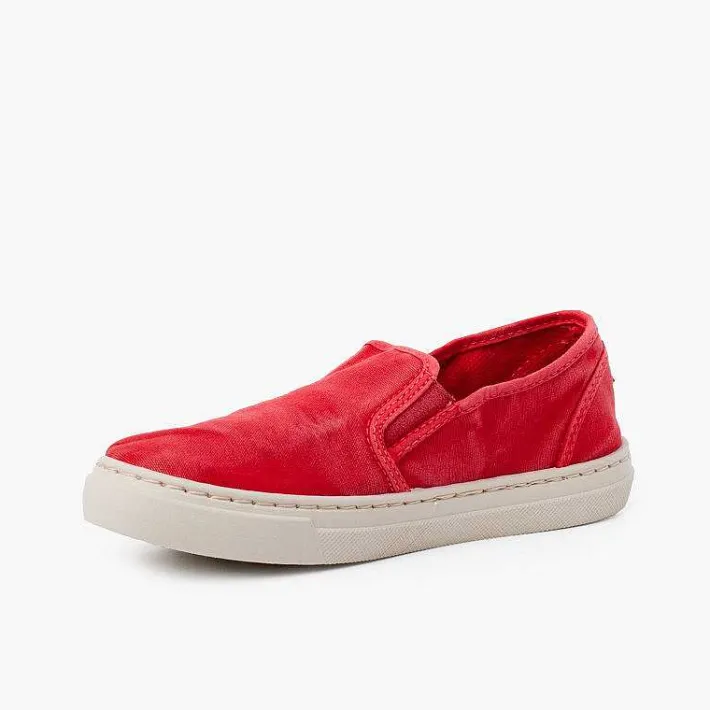 Pisamonas Trainers>Washed Canvas Side Elastic Trainers