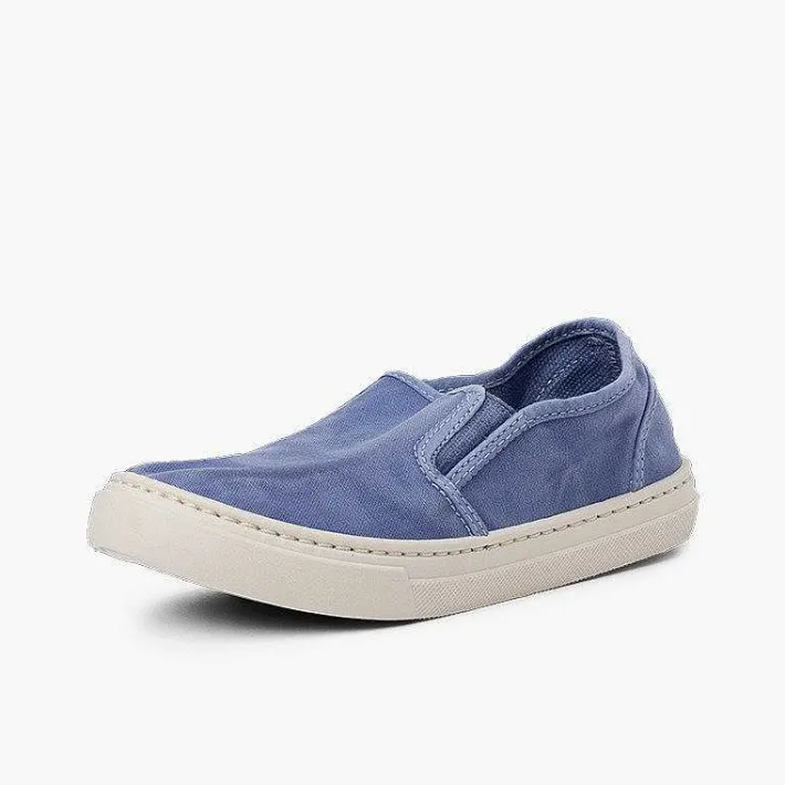 Pisamonas Trainers>Washed Canvas Side Elastic Trainers