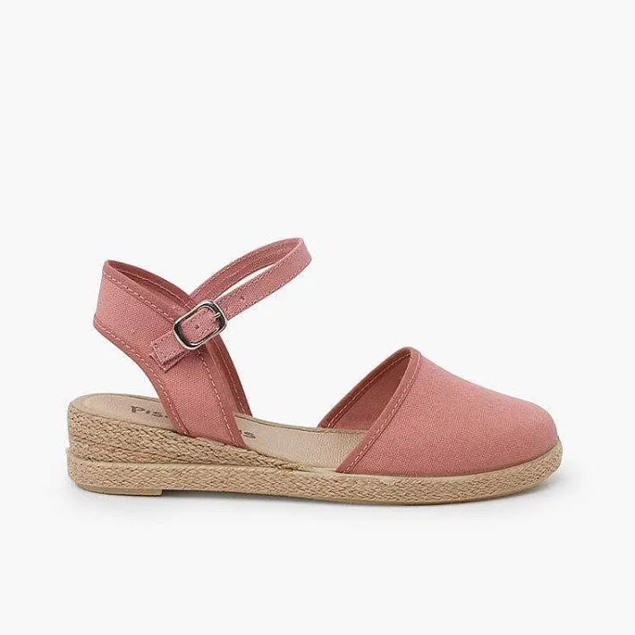 Pisamonas Espadrilles>Wedge Espadrilles Buckle Fastening
