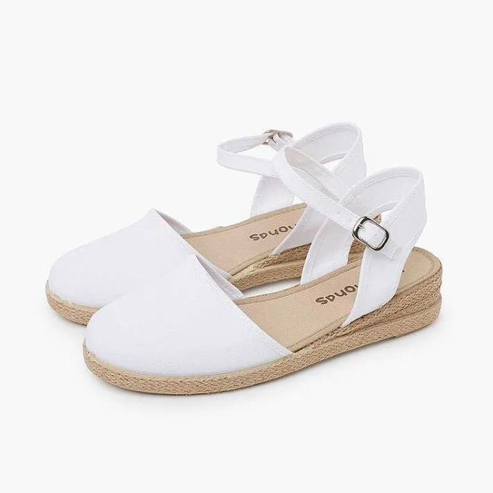Pisamonas Espadrilles>Wedge Espadrilles Buckle Fastening