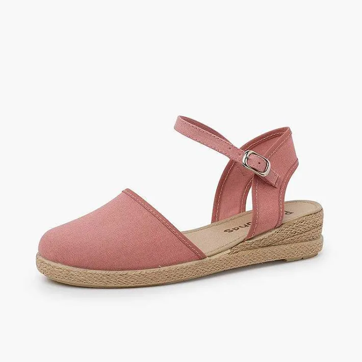 Pisamonas Espadrilles>Wedge Espadrilles Buckle Fastening