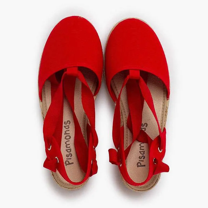 Pisamonas Espadrilles>Wedge Espadrilles Pique Ribbons