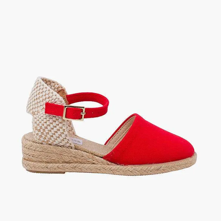 Pisamonas Espadrilles>Wedge Espadrilles With Buckle For Girls And Women