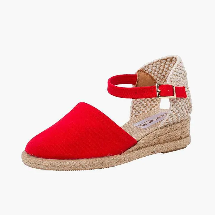 Pisamonas Espadrilles>Wedge Espadrilles With Buckle For Girls And Women