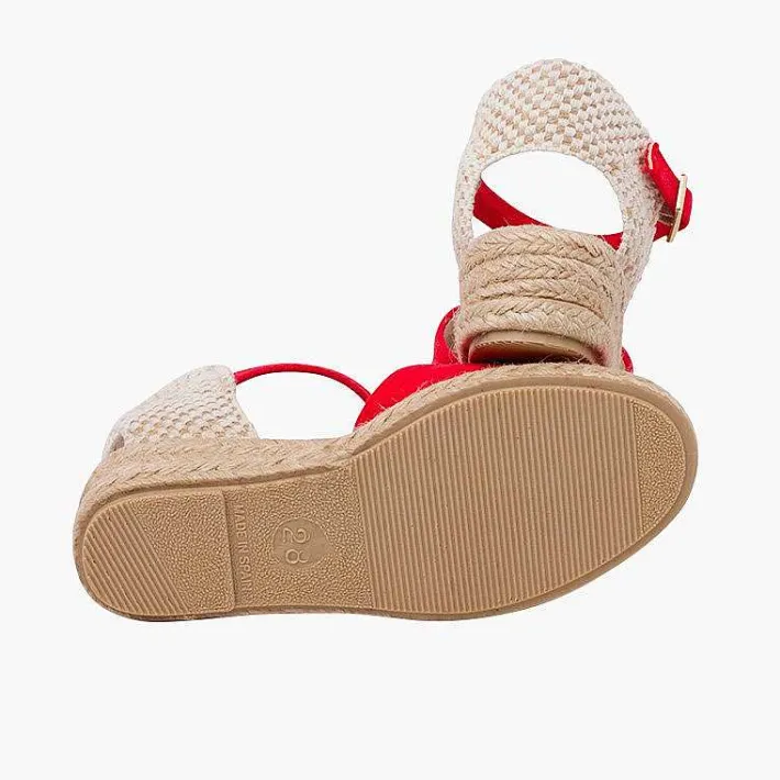Pisamonas Espadrilles>Wedge Espadrilles With Buckle For Girls And Women