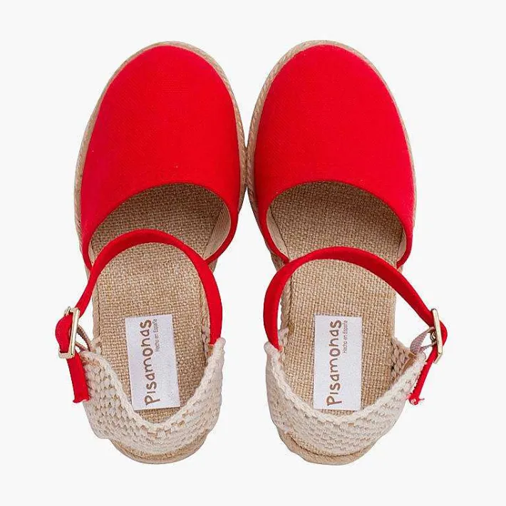 Pisamonas Espadrilles>Wedge Espadrilles With Buckle For Girls And Women