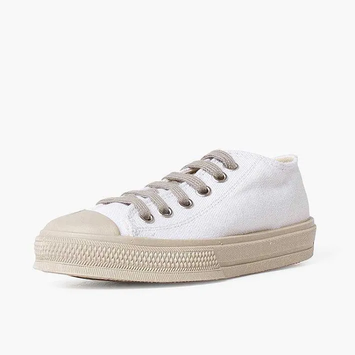 Pisamonas Trainers>White Trainers With Toe Cap And Coloured Laces Colour Blanco Y Arena