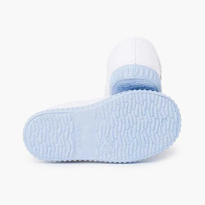 Pisamonas Trainers>White Trainers Without Laces Coloured Outsole
