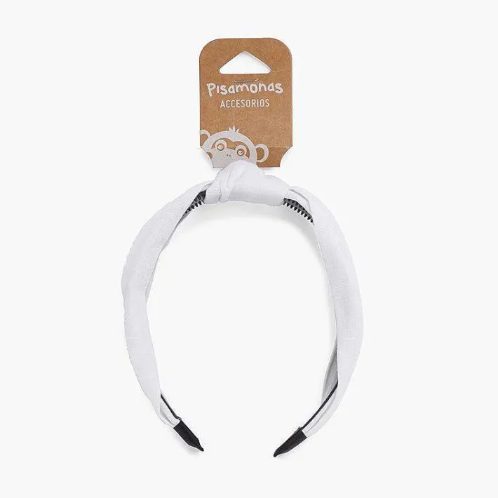 Pisamonas Hair Accessories>Wide Linen Knot Headband