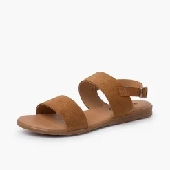 Pisamonas Sandals>Wide Straps Suede Sandals