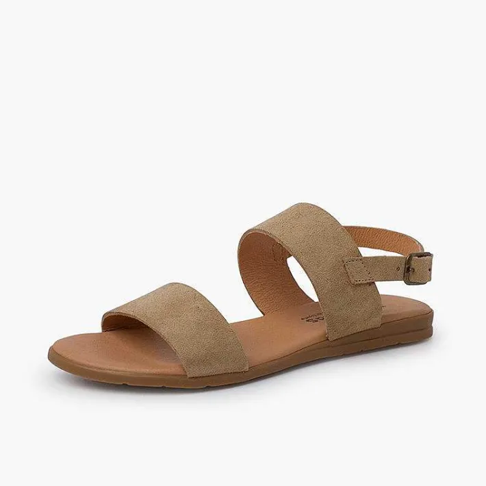 Pisamonas Sandals>Wide Straps Suede Sandals