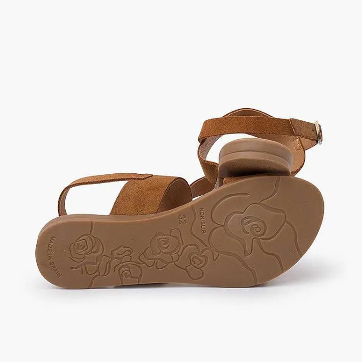 Pisamonas Sandals>Wide Straps Suede Sandals