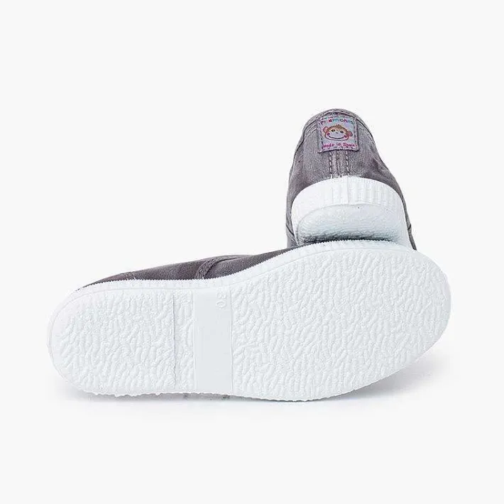 Pisamonas Trainers>Worn Effect Canvas Trainers Without Laces