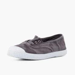 Pisamonas Trainers>Worn Effect Canvas Trainers Without Laces