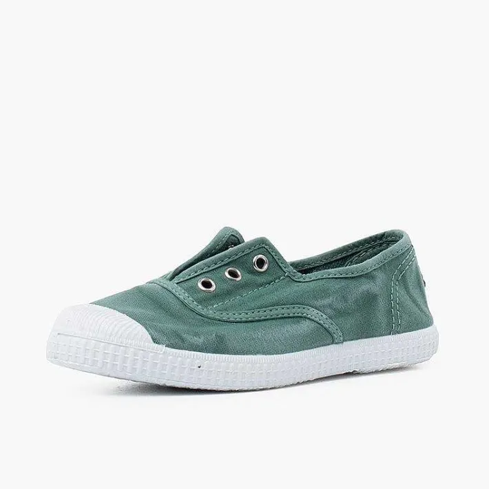 Pisamonas Trainers>Worn Effect Canvas Trainers Without Laces