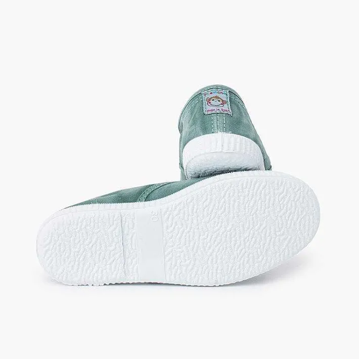 Pisamonas Trainers>Worn Effect Canvas Trainers Without Laces